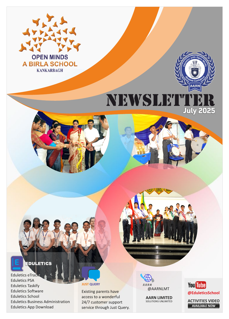 OMK Newsletter, July 2025, page 1 background
