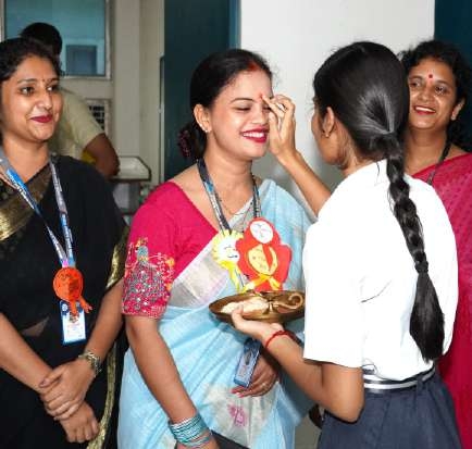 Tilak with Celebratory Smiles