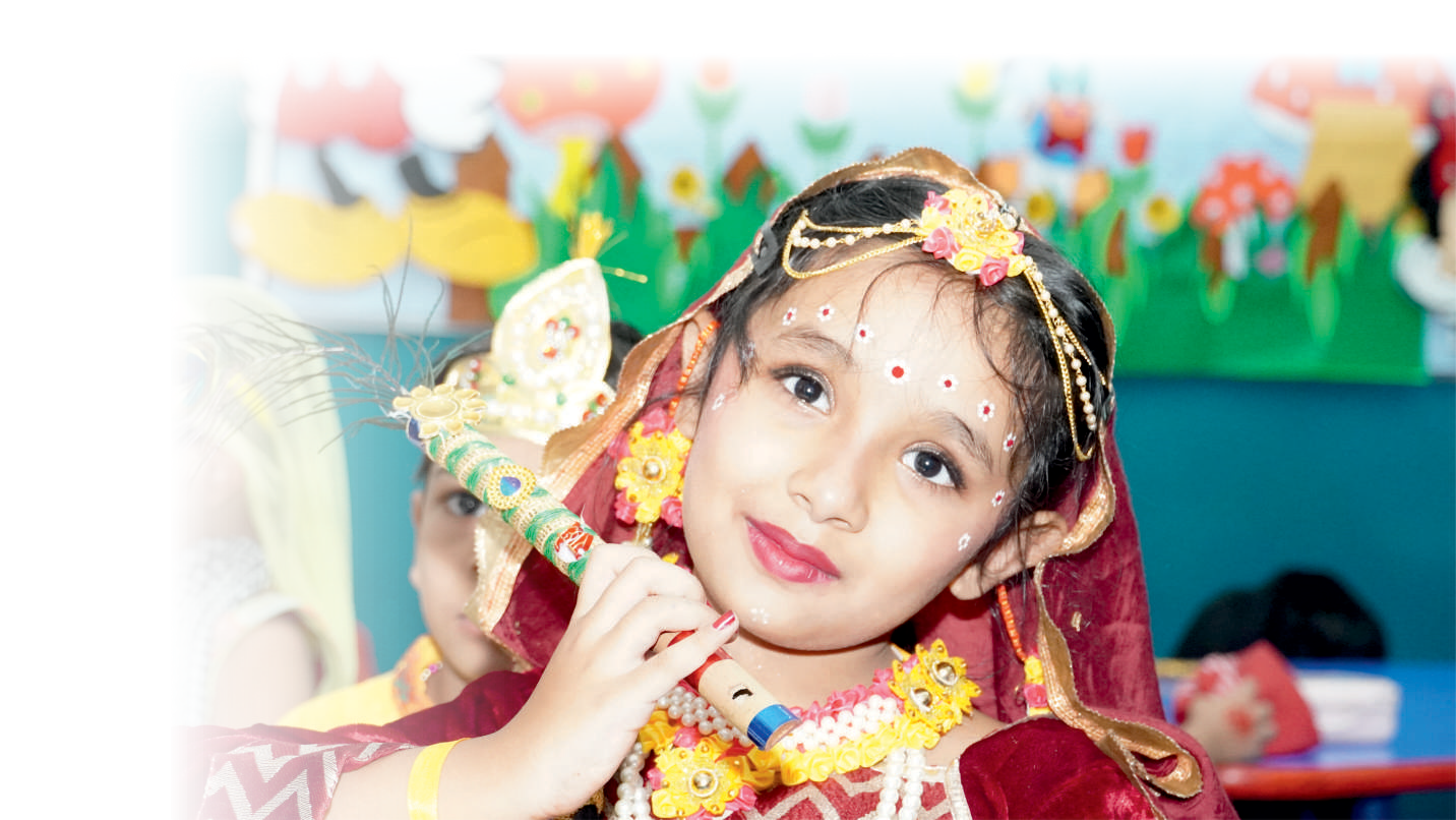 Little Radha with Flute