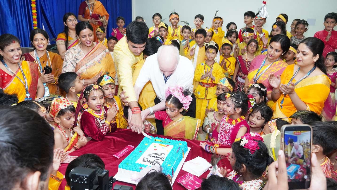 Janmashtami Cake Cutting Celebration